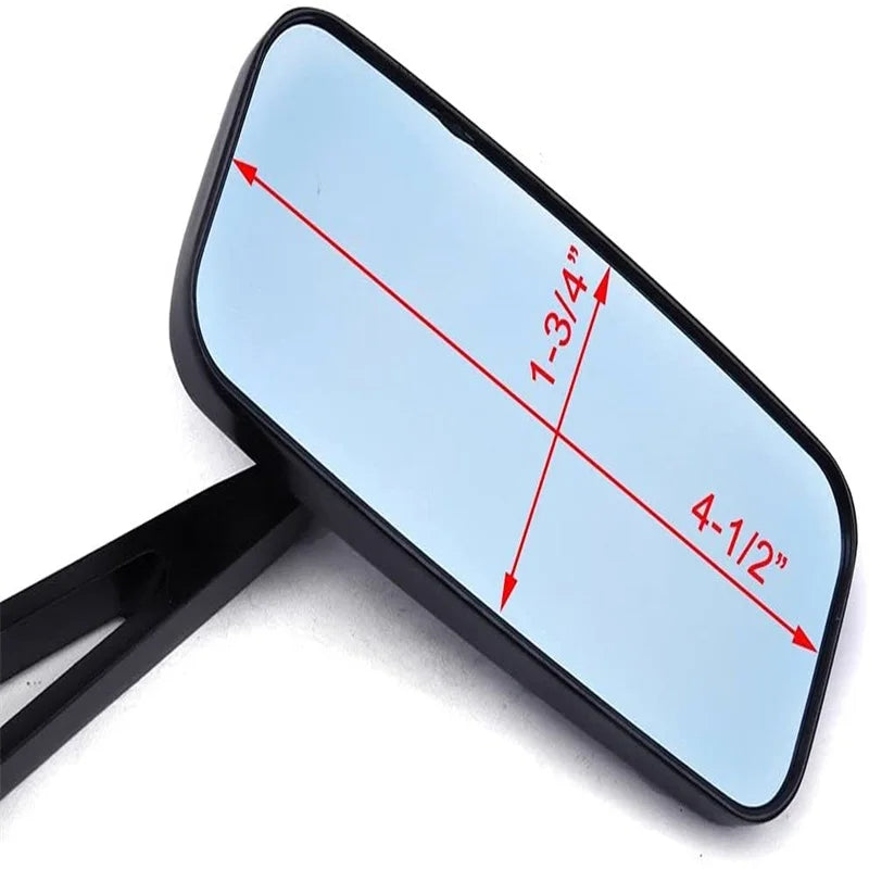 Rectangle Mirrors For Harley Softail Sportster Chopper Bobber Honda Yamaha Kawasaki