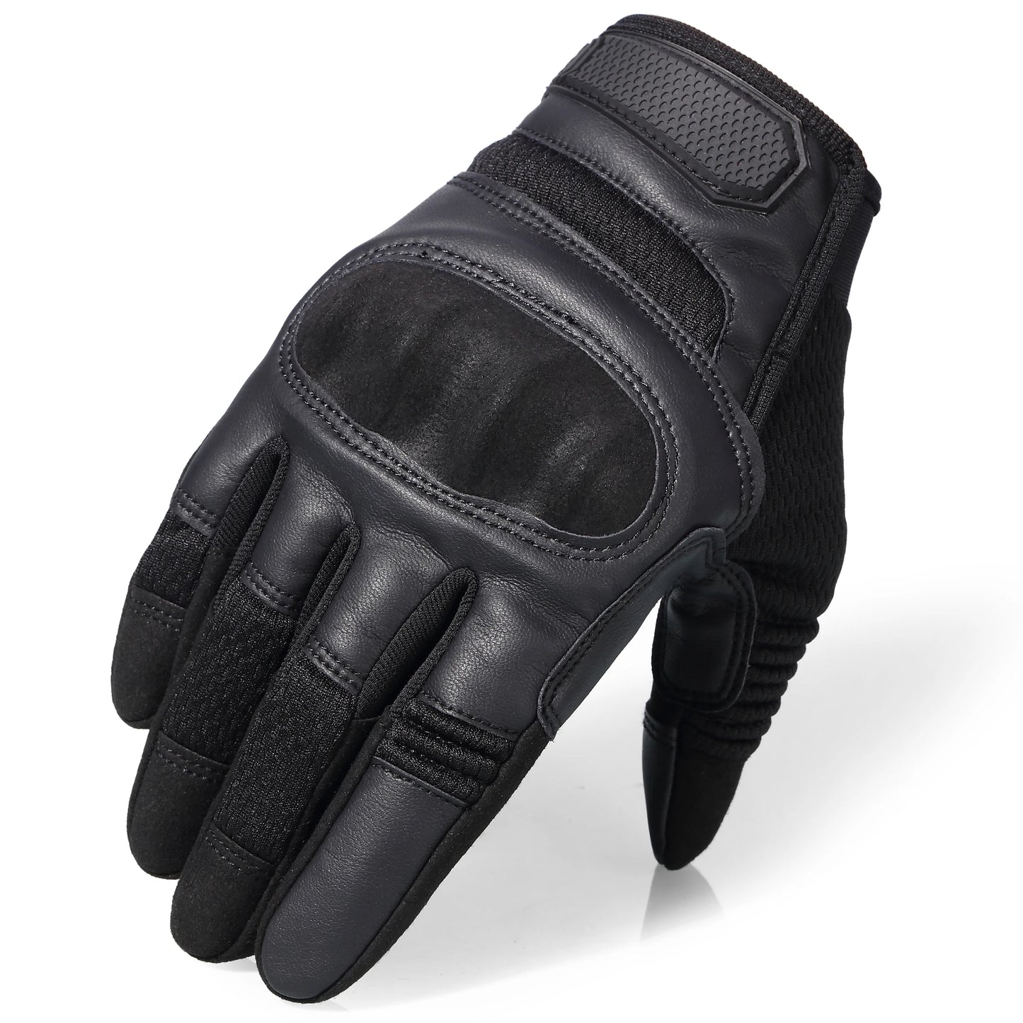 Touchscreen PU Leather Motorcycle Full Finger Gloves Protective Gear Racing Pit Bike Riding Motorbike Moto Motocross Enduro