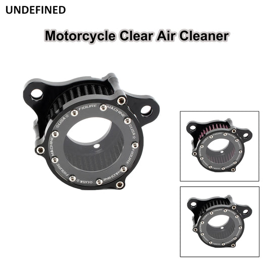 Clear Air Filter CNC Intake Cleaner Kits For Harley Sportster XL883 XL1200 Iron 883 Forty-Eight Seventy-Two 1991-2023