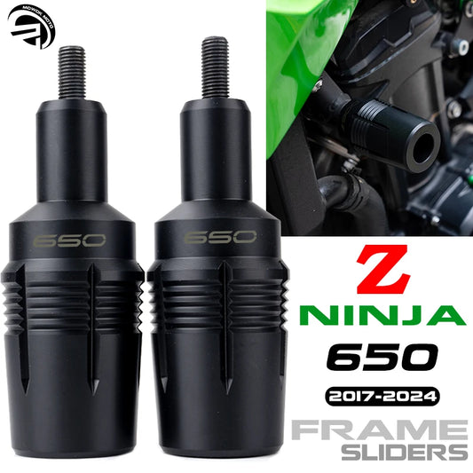 For Kawasaki Z650 Z 650 Z650RS Ninja650 2017-2024 2023 Motorcycle Accessories Frame Sliders Falling Protection Crash Protectors